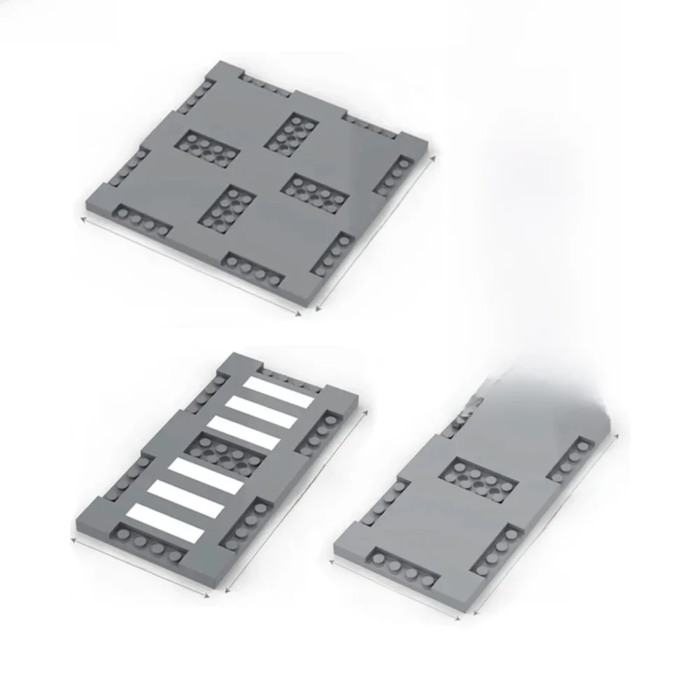 Décennie s de construction de ville, route et rue, briques de base, base de illeur des piétons, compatibles avec legoeds, jouets de puzzle, 60301, 69915, 71772