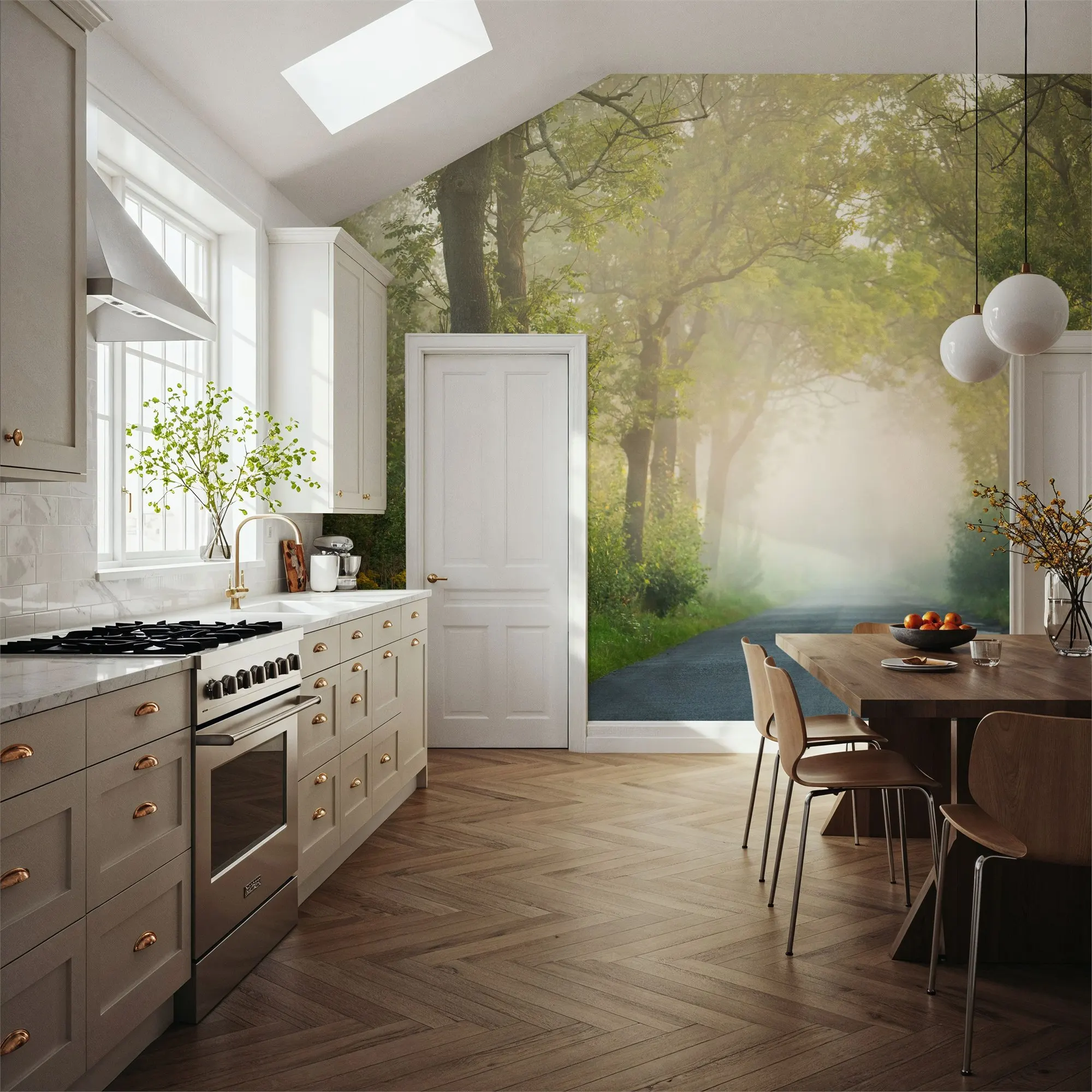 Custom Mystical Road Wallpaper for Walls Made to Measure Large Wall Mural