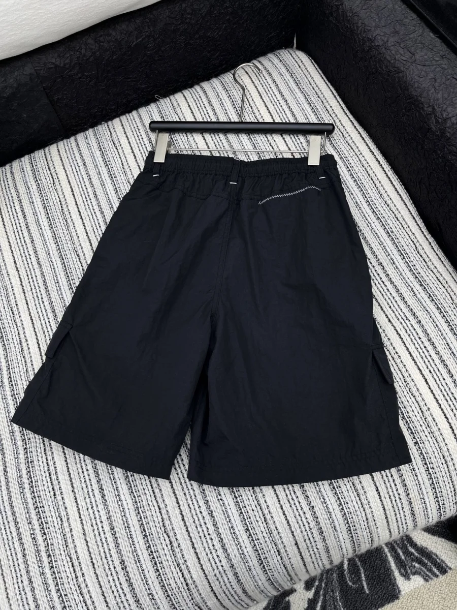 

2025 New Shorts Polyester Drawstring Pockets Buttons Fashionable Versatile Slimming Figure-hugging