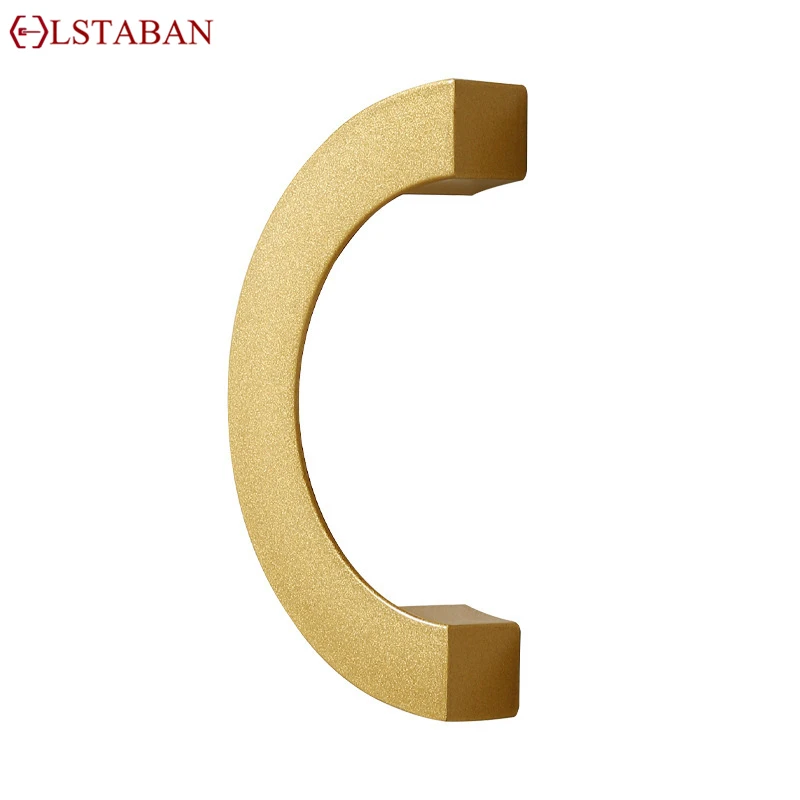 북유럽 알루미늄 합금 캐비닛 손잡이 반원형 주방 캐비닛 손잡이 가구 옷장 원형 손잡이 하드웨어 슬라이드 당김 손잡이