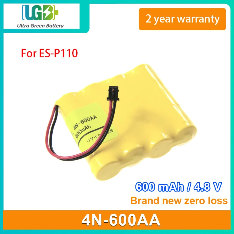 

UGB New battery For Sanyo 4N-600AACL 4N-600AA Terumo ES-P110 Medical Rechargeable battery 4.8V 600mAh