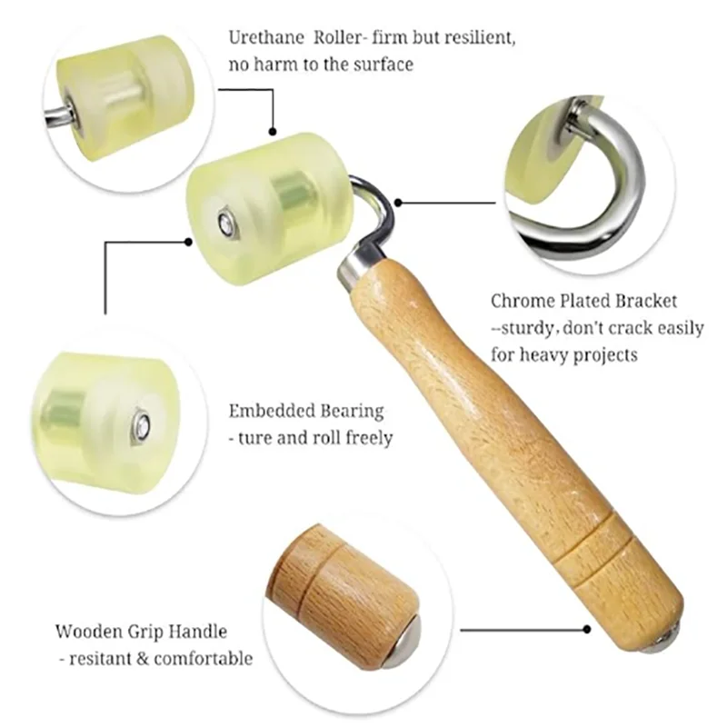 Kit de herramientas multifuncional para papel tapiz, combinación de herramientas suaves de pelado y pegar papel, práctica herramienta de papel tapiz