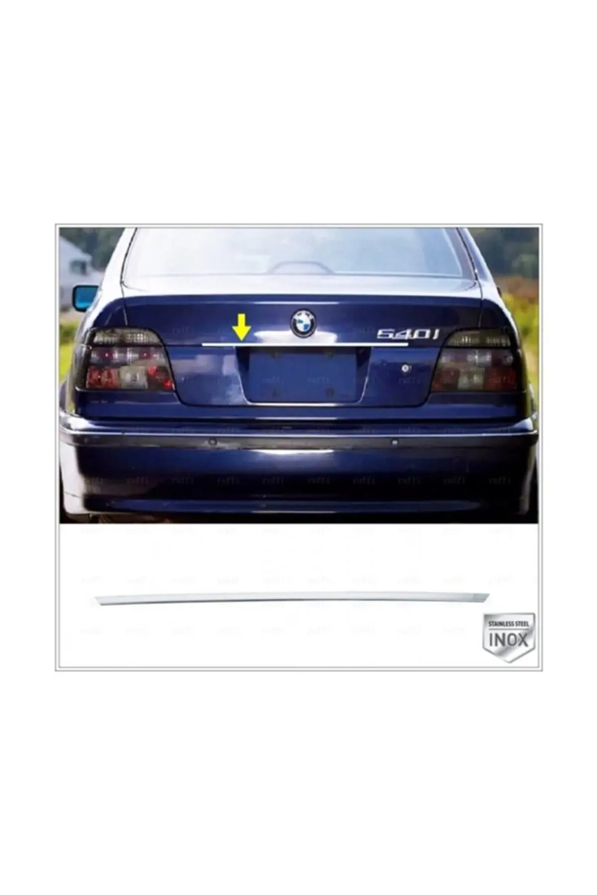 

For Bmw 5 Series E39 Compatible Chrome Luggage Lid Cover 1995-2004 Stainless Steel -Chromium Side Skirts Extension Diffuser Flap