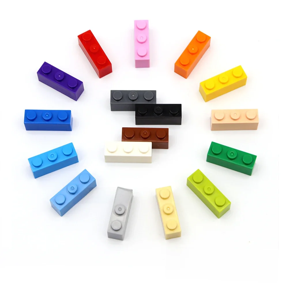 300 pièces épais 1x3 points bricolage blocs de construction figurines briques éducative taille créative Compatible avec 3622 jouets pour enfants choix