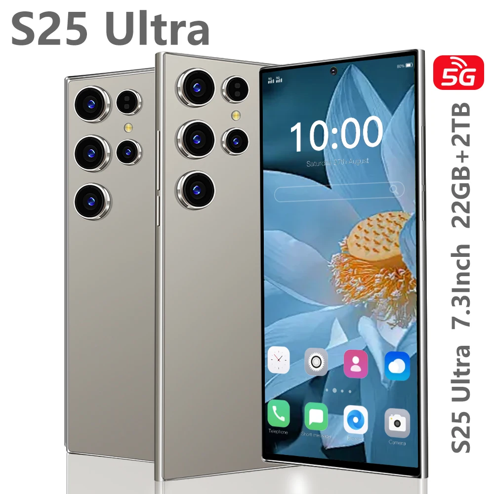 

S25 Ultra 2025 HOT Original Smartphone 5G 7.3 inch New Full Screen Cell Phone 7800mAh Mobile Phones Global Version 108MP Camera