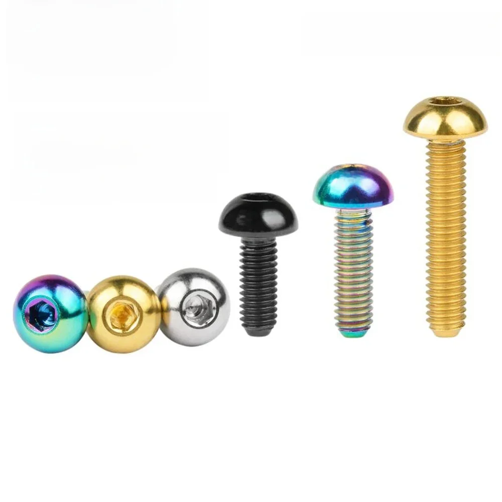AliExpress Yiqianyuan ISO7380 M3 M4 M5 M6 M8 Titanium Screws Hexagon Socket Button Head Mushroom Screws for RC Parts Bicycle Motor Fittings
