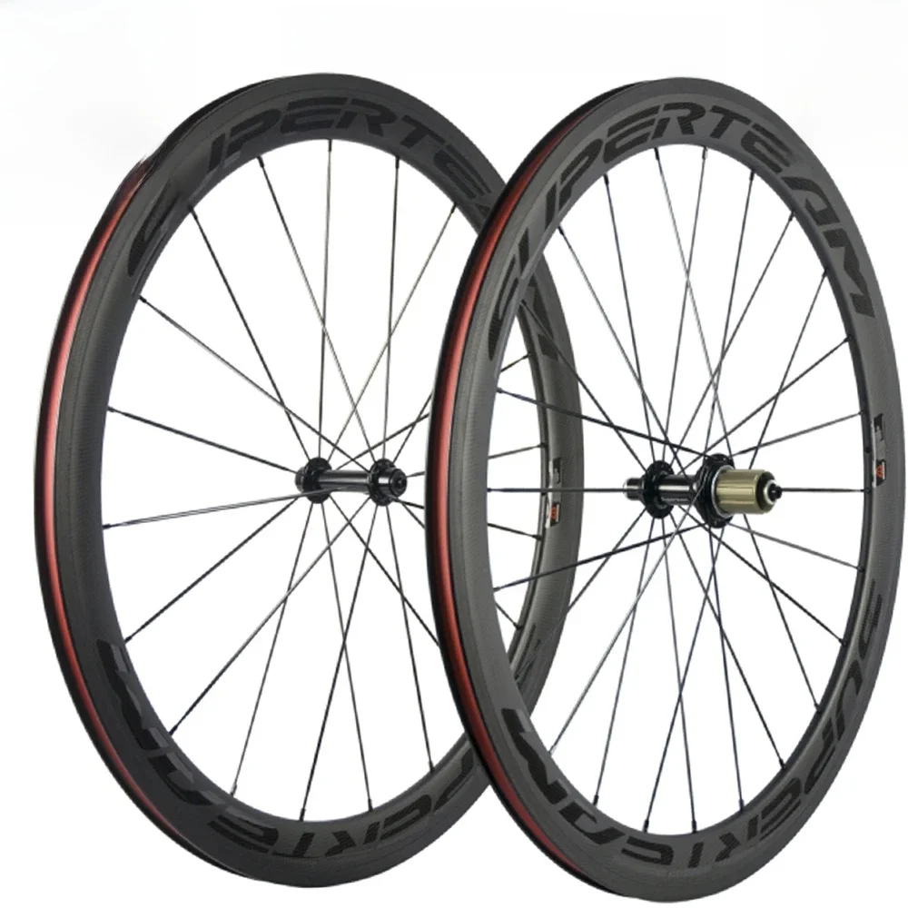 AliExpress UCI Approved SUPERTEAM 50mm Clincher Carbon Wheelset Road Bike Wheel 700C Carbon Bike Wheels High TG