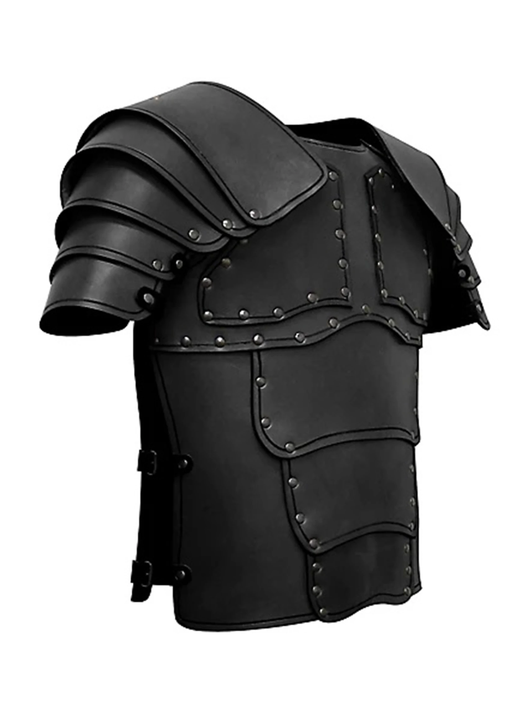 Medieval Warrior Armor Viking Adjustable Leather Armour Breastplate Costume for LARP Party Halloween Cosplay