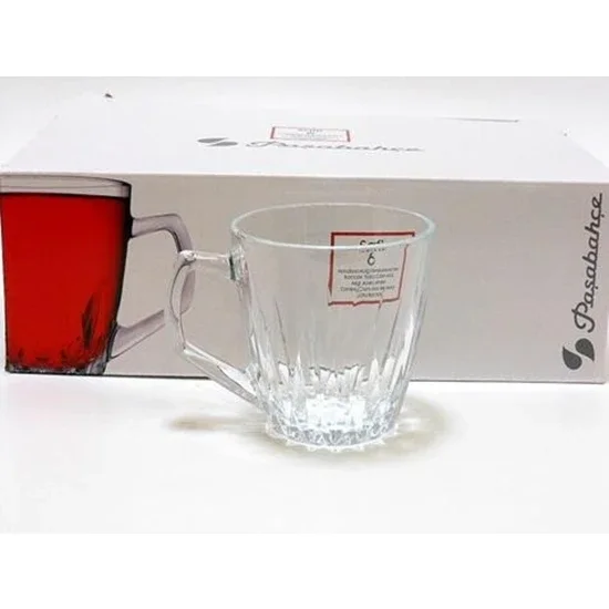 

Paşabahçe 55713 Sapphire Handled Tea Glass 250 cc. 6s