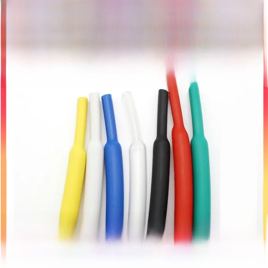 Tube thermorétractable pour mur de touristes, kit de fil rond doublé adhésif, tube rétractable, colle épaisse, rapport 3:1, 1m, 1.6mm, 2.4mm, 3.2mm, 4.8mm, 6.4mm, 7.9mm