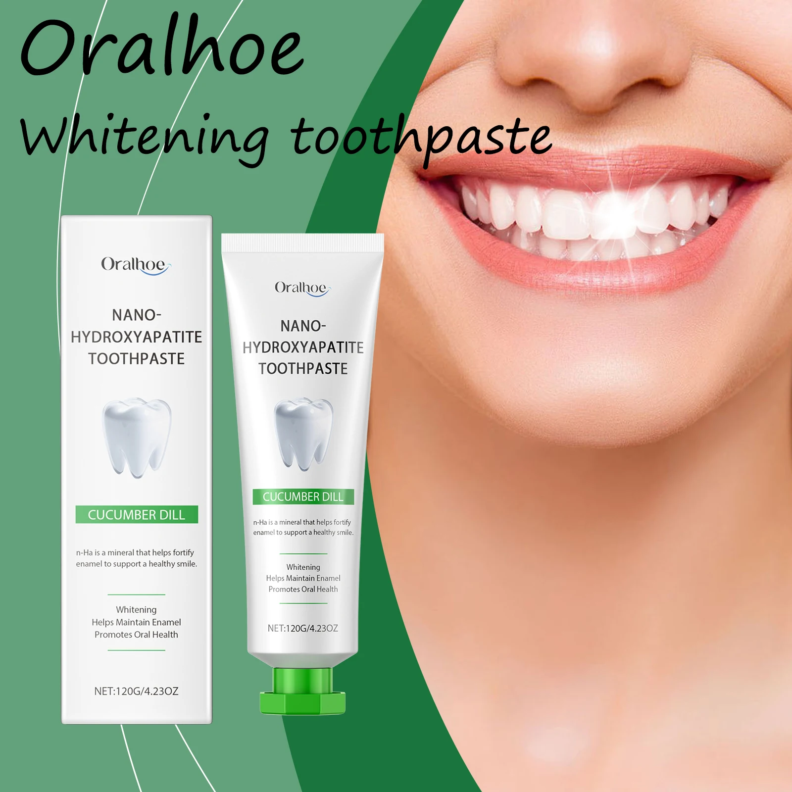

Oralhoe Whitening Toothpaste Remove Stubborn Yellow Stains Prevent Decay Eliminate Bad Breaths Non-irritating Toothpaste