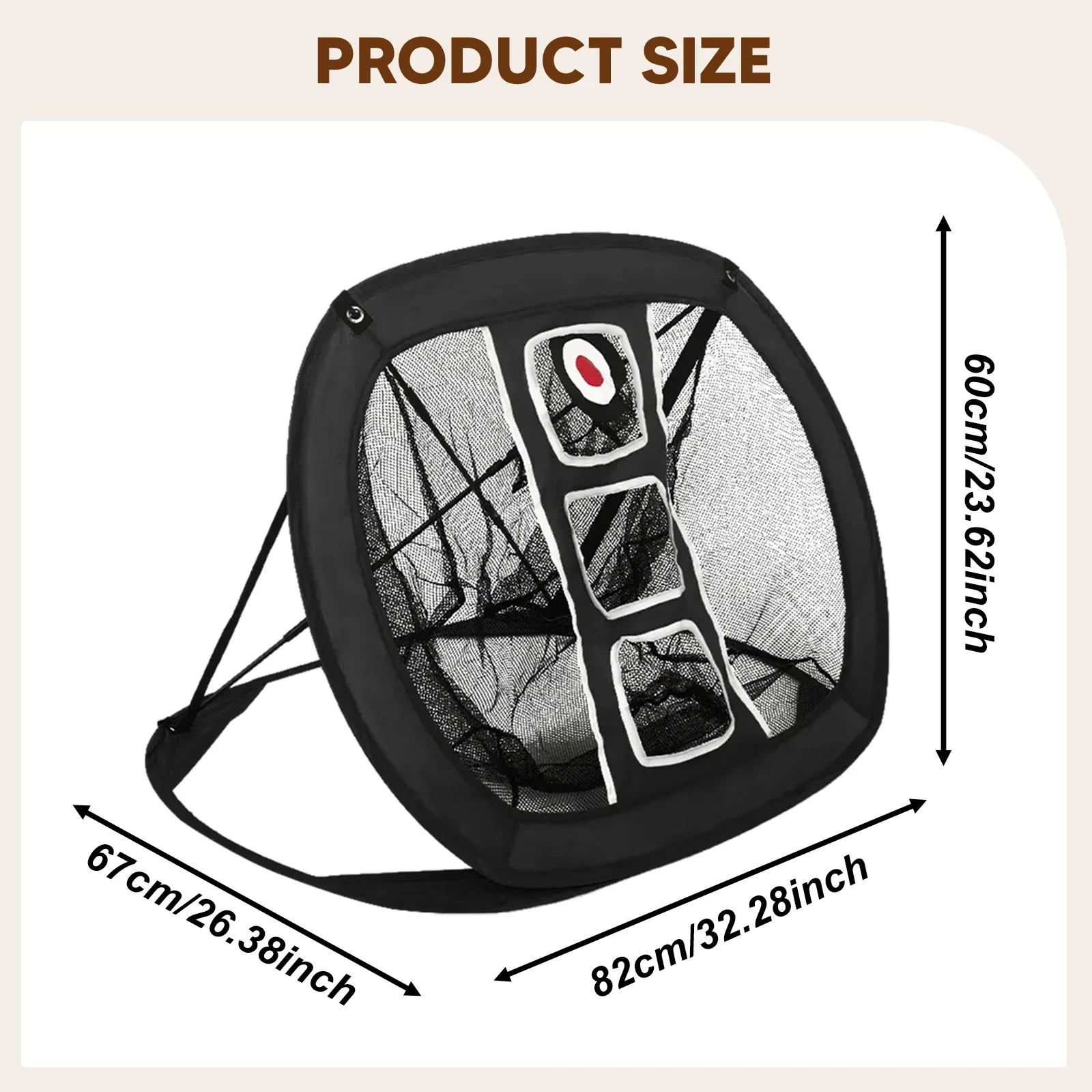 

1 комплект, сетчатая сумка для хранения тренировок в гольфе, складная, портативная, простая установка для тренировок на заднем дворе, качелей, тренировочная сетка для гольфа на открытом воздухе