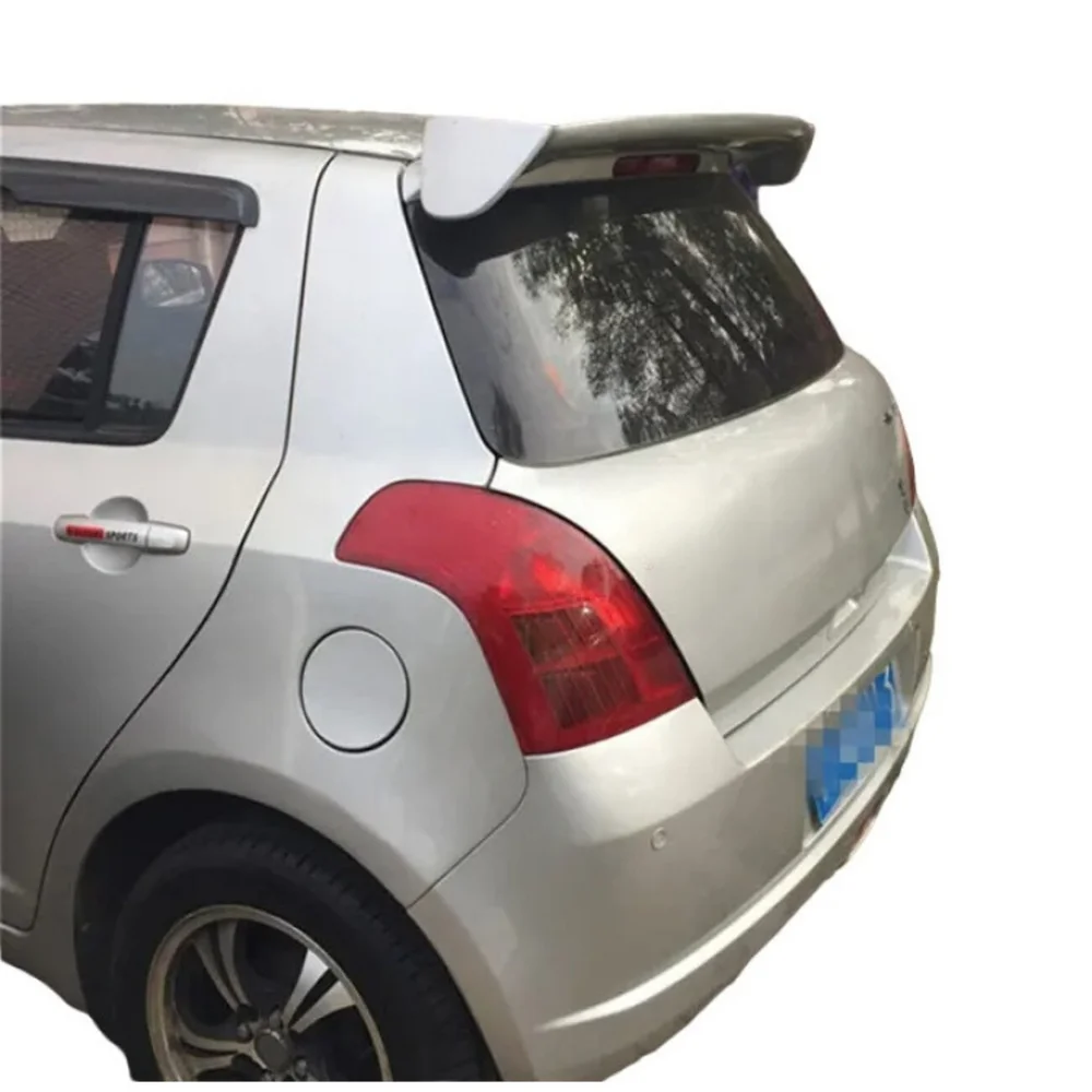 For Suzuki Swift 2005-2016 Unıversal ABS Plastic Rear Roof Spoiler Wing Trunk Lip Car Styling Fully Compatible Tunıng Sports