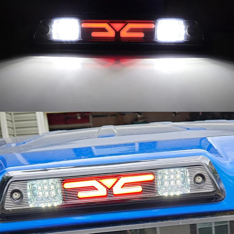 1PC Black-Out Lens C-Wing Full LED High Mount Third Brake/Clearance Light Assembly For Ford 2009-2014 F150 (Excluding Raptor)