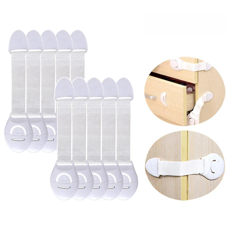 Child Safety Cabinet Lock Baby Security Protection Drawer Door Cabinet Lock Plastic Protection Kids Safety Door Lock