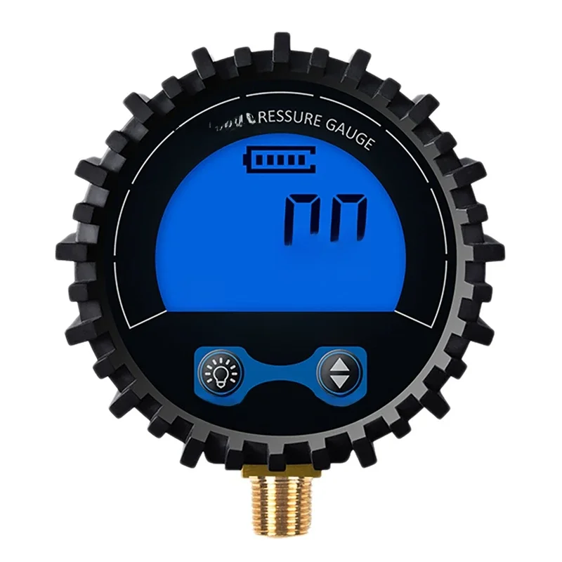 Tire Pressure Gauge Digital Tire Tester Display Air Pressure Manometer Quick Connect Coupler Thread 1/8
