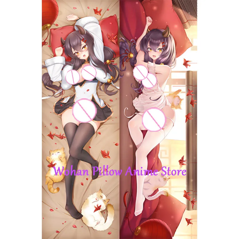 

Dakimakura Anime Pillow Cover Nagara Double Sided Print Life-size Halloween Christmas Decoration