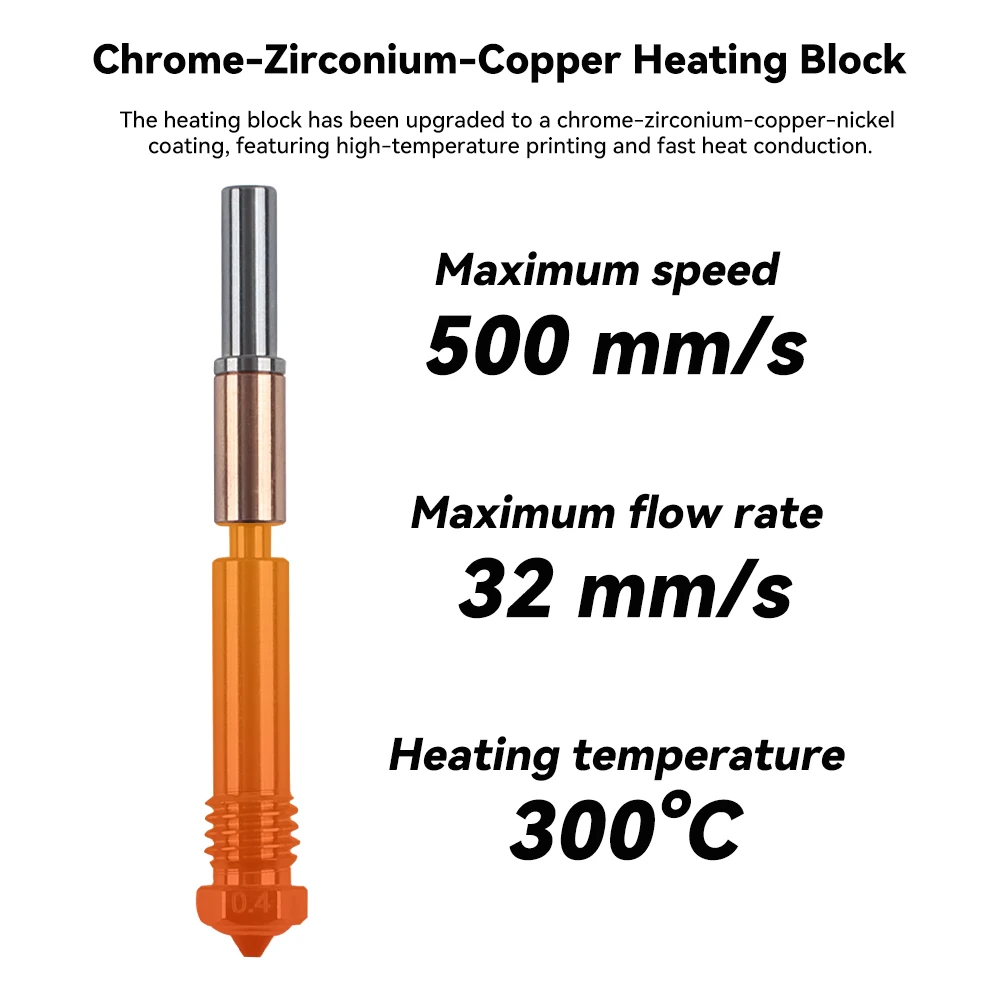 

Обновление экструдера TZ4.0 Hotend для Bambu Lab X1/P1P/P1S, встроенное сопло, подходящее для многих материалов FDM, сопло из закаленной стали