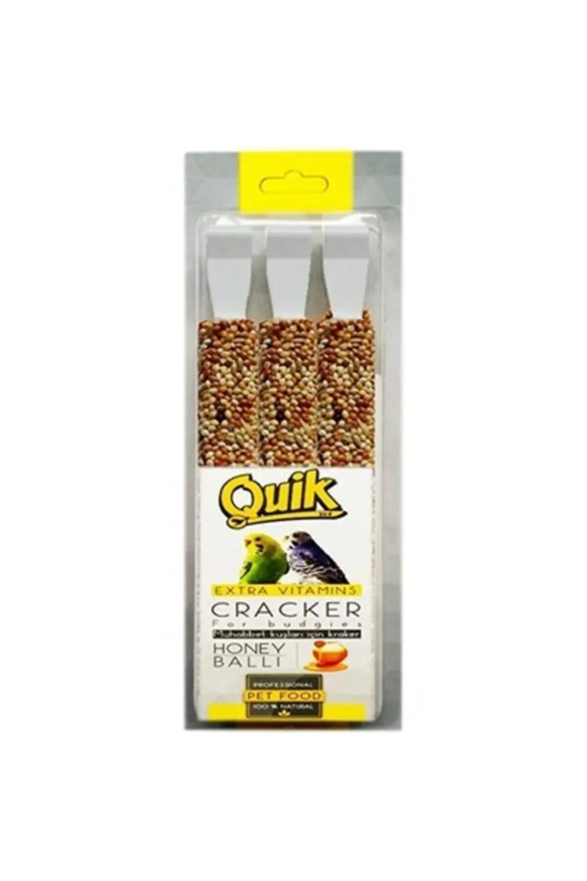 Quik Quality Natural Delicious Fresh Honey Cracker Set of 3 For Budgerigar