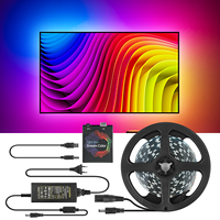 5V WS2812B USB LED Strip light 5050 RGB Dream Color Ambient TV Kit for Desktop PC Screen Background lighting 1M 2M 3M 4M 5M