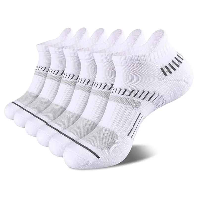 6pairs Men\'s Athletic Ankle Socks Performance Cushioned Breathable Low Cut Tab Sock With Arch Support