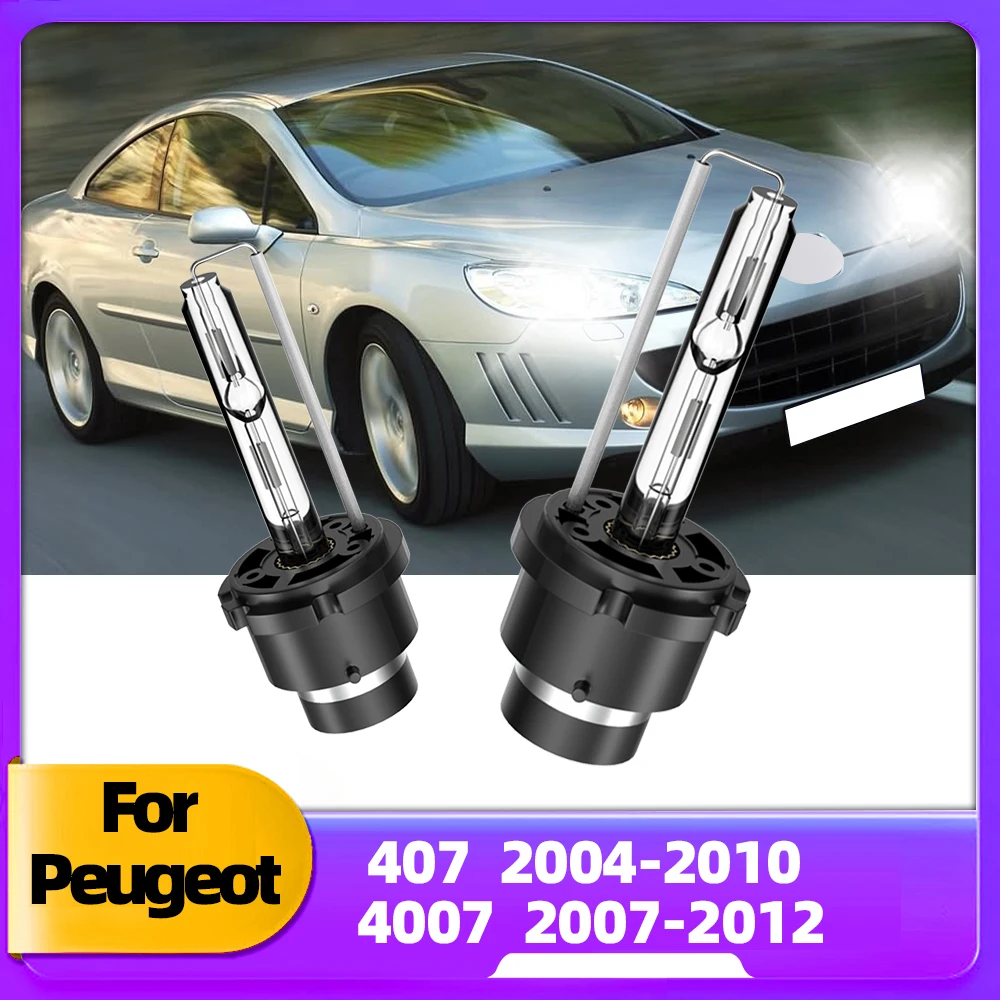 

LSlight For Peugeot 407 2004-2010 For Peugeot 4007 2007 2008-2012 HID Xenon Bulbs 35W 6000K D2S Car Headlight 12V Auto Headlamps