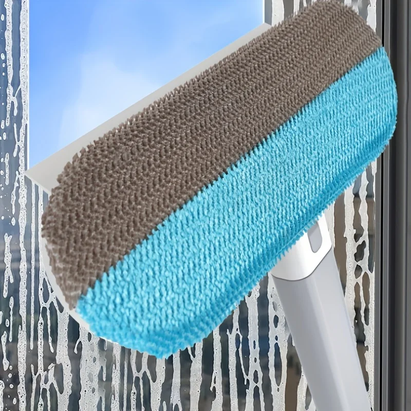 1pc Professional Multifunctional Window Cleaner and Pet Hair Remover with Squeegee and Cleaning Brush