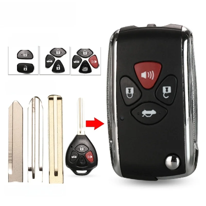 Jinyuqin TOY43/TOY40/TOY47 ostrze etui na kluczyki do samochodu Toyota korona Camry Corolla Reiz RAV4 Avalon Venza Matrix Auto obudowa pilota — zdjęcie 2