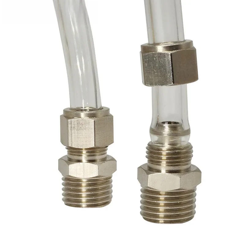 Connecteur de tuyau pneumatique OD PC 4 6 8 10 12 16mm à M5 1/8 "1/4" 3/8 "1/2" BSP mâle raccord de tuyau d'air à filetage rapide