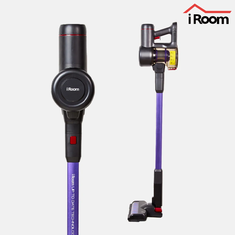 iRoom AST-009 MEGA wireless vacuum cleaner Self-stand Stick codeless vacuume cleaner 22,000Pa Powerful suction power LED Brush Korea A/S