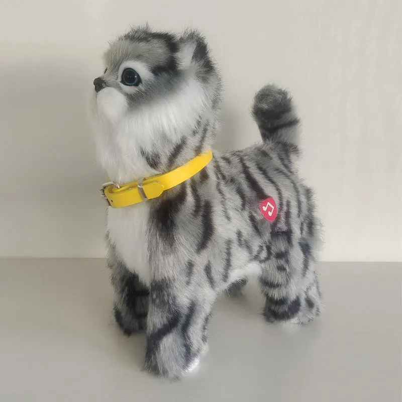Robot Kat Speelgoed Interactieve Elektronische Pluche Dier Geluidscontrole Zing Lied Muziek Huisdier Touch Control Kitty Voor Kinderen Verjaardagscadeau