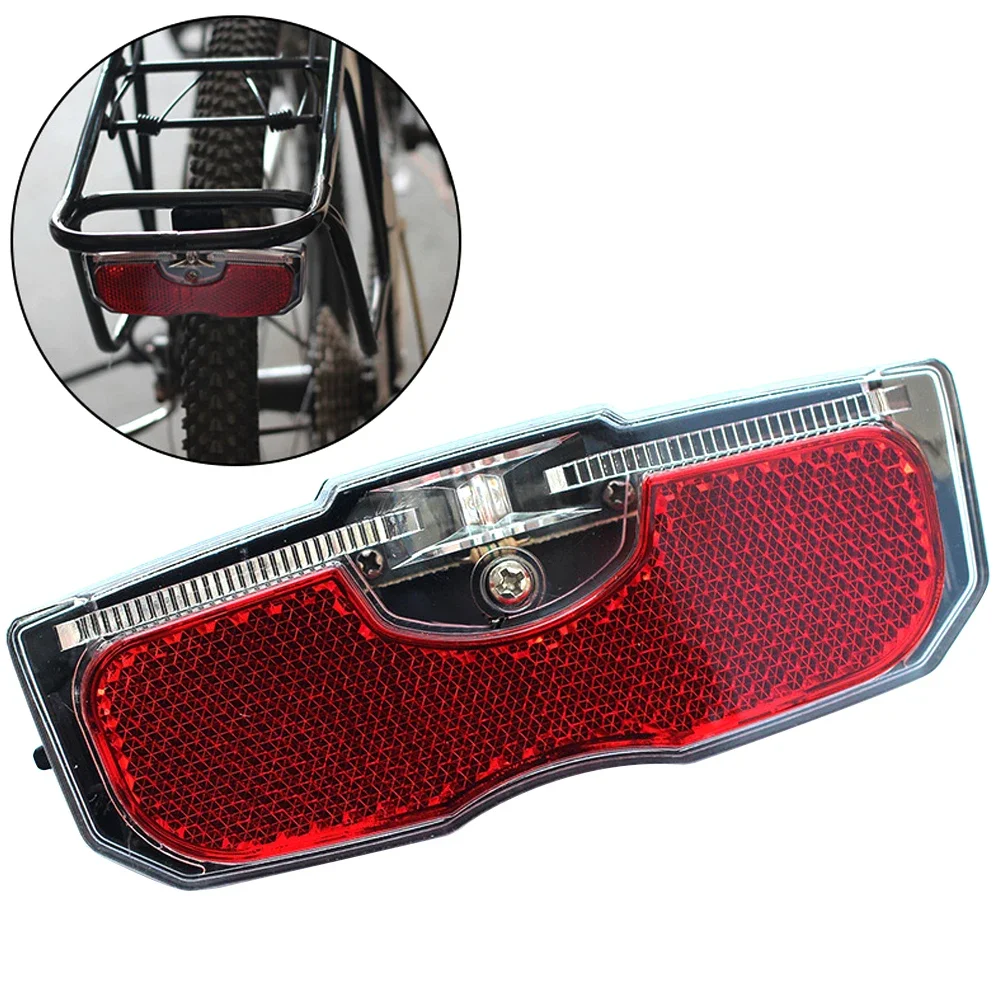 AliExpress Bike Cycling Bicycle Rear Reflector Tail Light For Luggage Rack NO Battery Aluminum Alloy Reflective