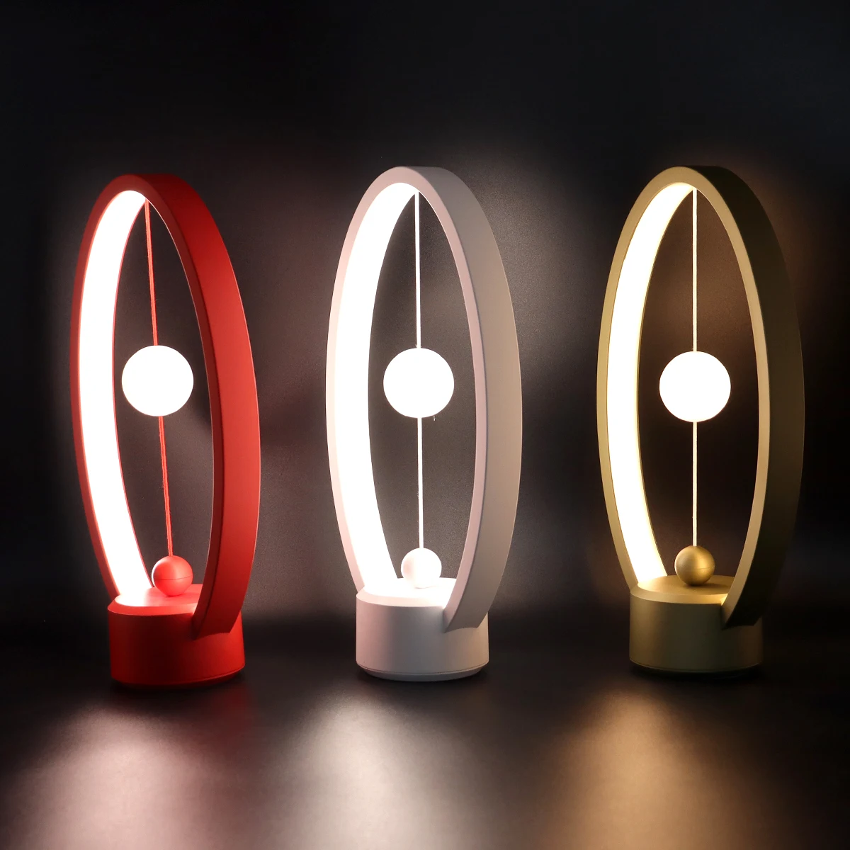 

Craft Use Magnetic Control Modern Table Lamp Various Color Temperatures Atmosphere Light Birthday Gift Anniversary Present