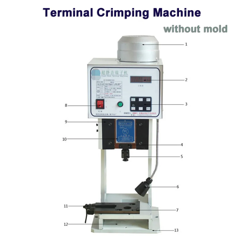 LY 2.0T Low Noise Terminal Crimping Machine High Speed Terminals Select Straight Die Horizontal Die Single Grain Grinding