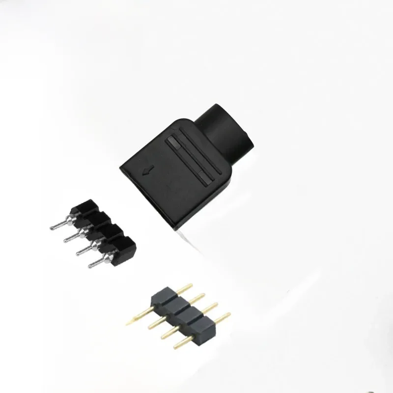 Angitu ARGB RGB 3Pin 4Pin Adapter kurtka męska igła zestaw DIY DIY do 3528 5050 LED pasek światła — zdjęcie produktu 5