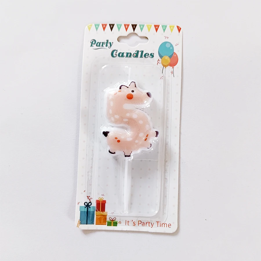 Cartoon Tier Alles Gute zum Geburtstag Kuchen Kerze Kinder Niedliche Party Kerze Baby Alles Gute zum ersten Geburtstag Backdekoration – Detail 13