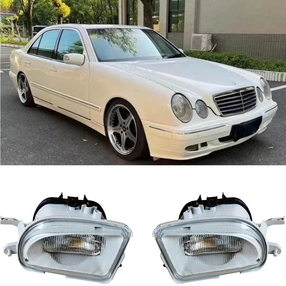 Światła przeciwmgielne dla Mercedes-benz Benz W210 E200 E230 E260 E280 1999 2000 2001 lampka sygnalizacyjna zewnętrzny klosz — zdjęcie 2