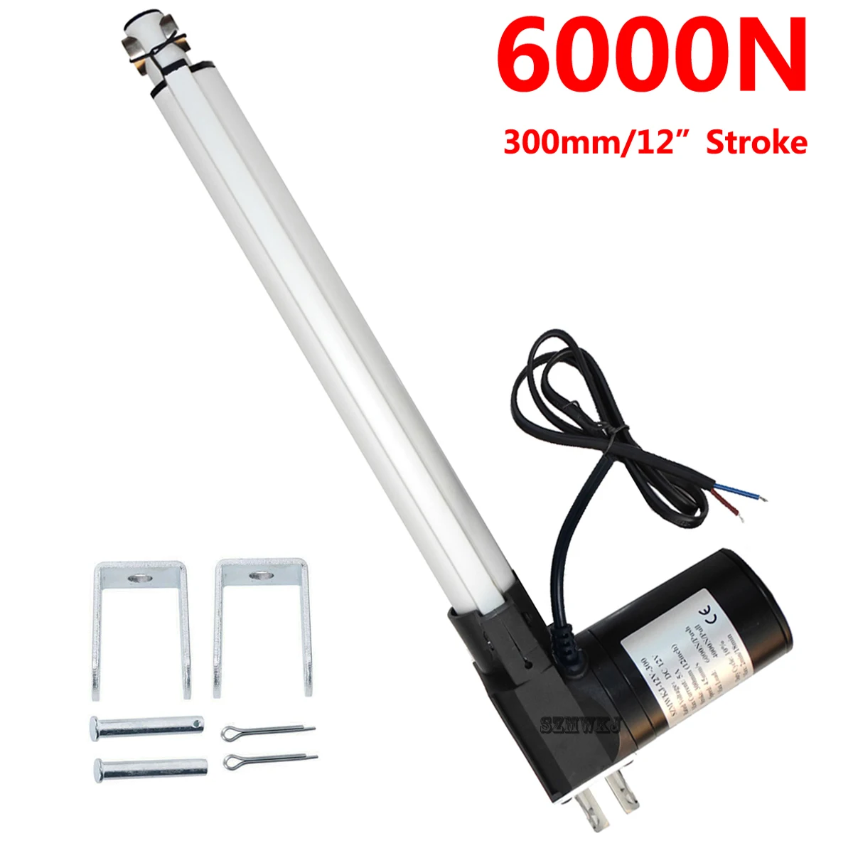 

6000N 1320lbs 300mm 12" inch Stroke Heavy Duty DC 12V Electric Putter Motor For RV Auto Car Door Open Medical Industrial Lifting