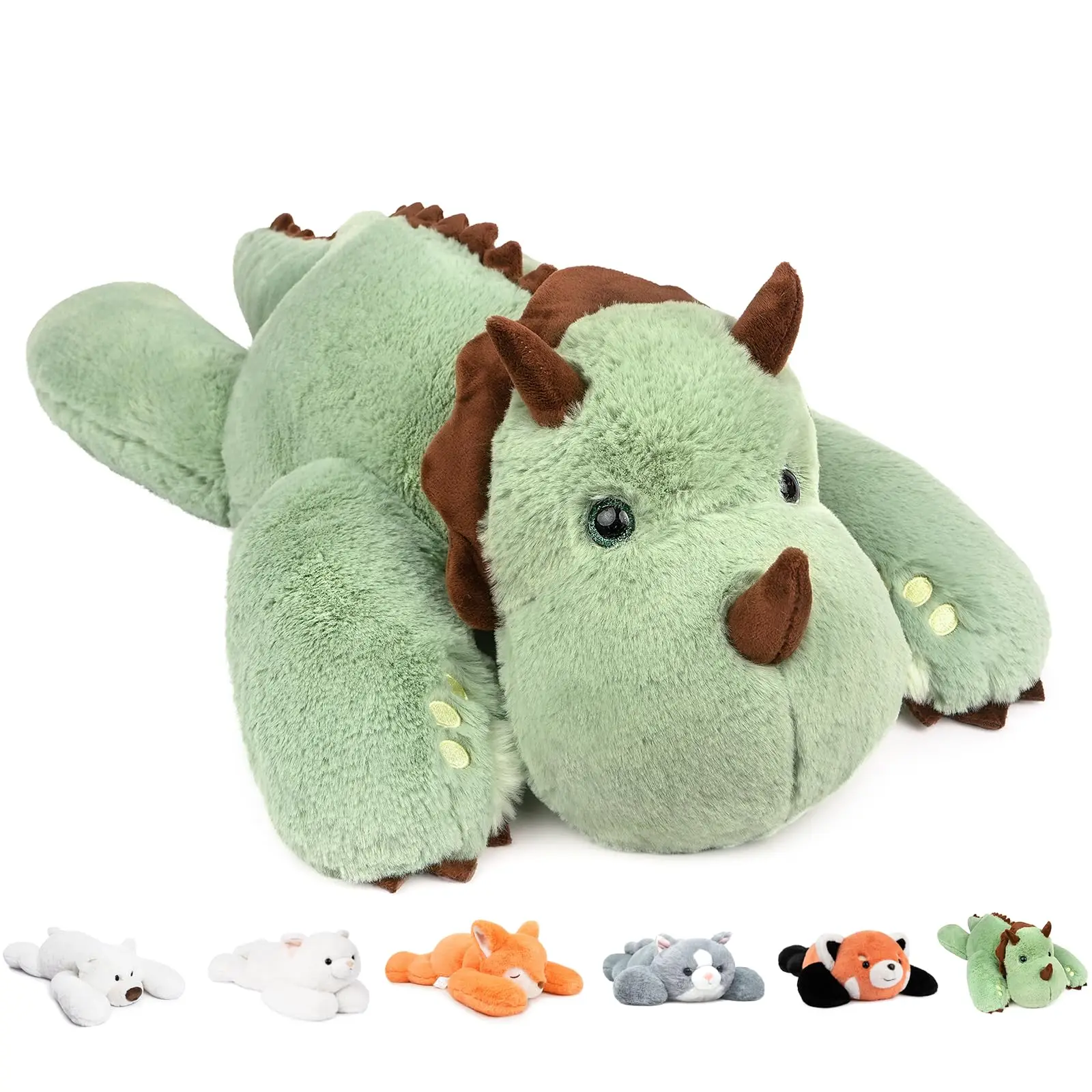 Niuniu Daddy 20 pouces 3,3 lb animaux en peluche pondérés pour l'anxiété peluches pondérées jouet pour adultes enfants cadeaux pour l'anniversaire de Saint-Valentin