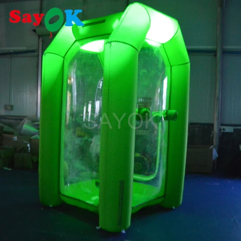 

Sayok Inflatable Money Grabbing Box Inflatable Cash Grabber Cash Cube Machine with One Air Blower for Event Promotion