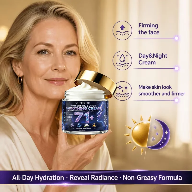 YUITIKUE Smoothing Moisturizing Cream 60g - Collagen Pro-Xylane Q10 Hydrating Skin Care