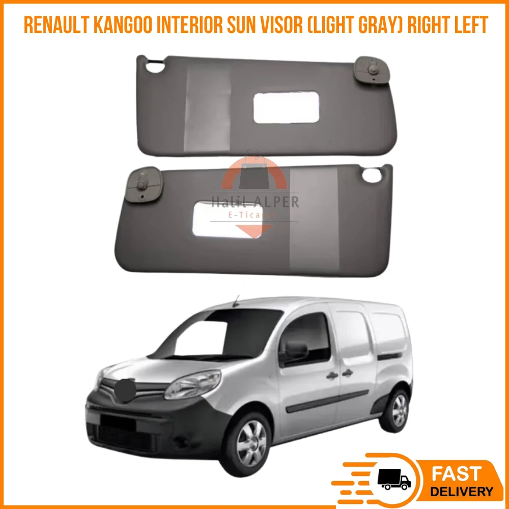 

For Renault Kangoo Interior Sun Visor (Light Gray) Right Left 2 Piece Set Car Sun Visor Protection Automobile Accessories Spare