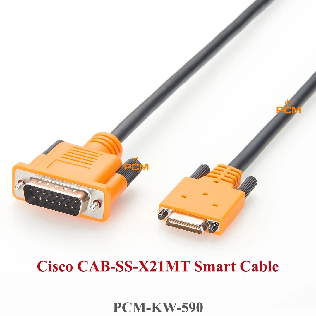 Cisco Compatible CAB-SS-X21MT Smart Serial 26 Pin Plug to X.21 DB15 15pin DTE Male Serial Cable 72-1440-01 for Router WAN card