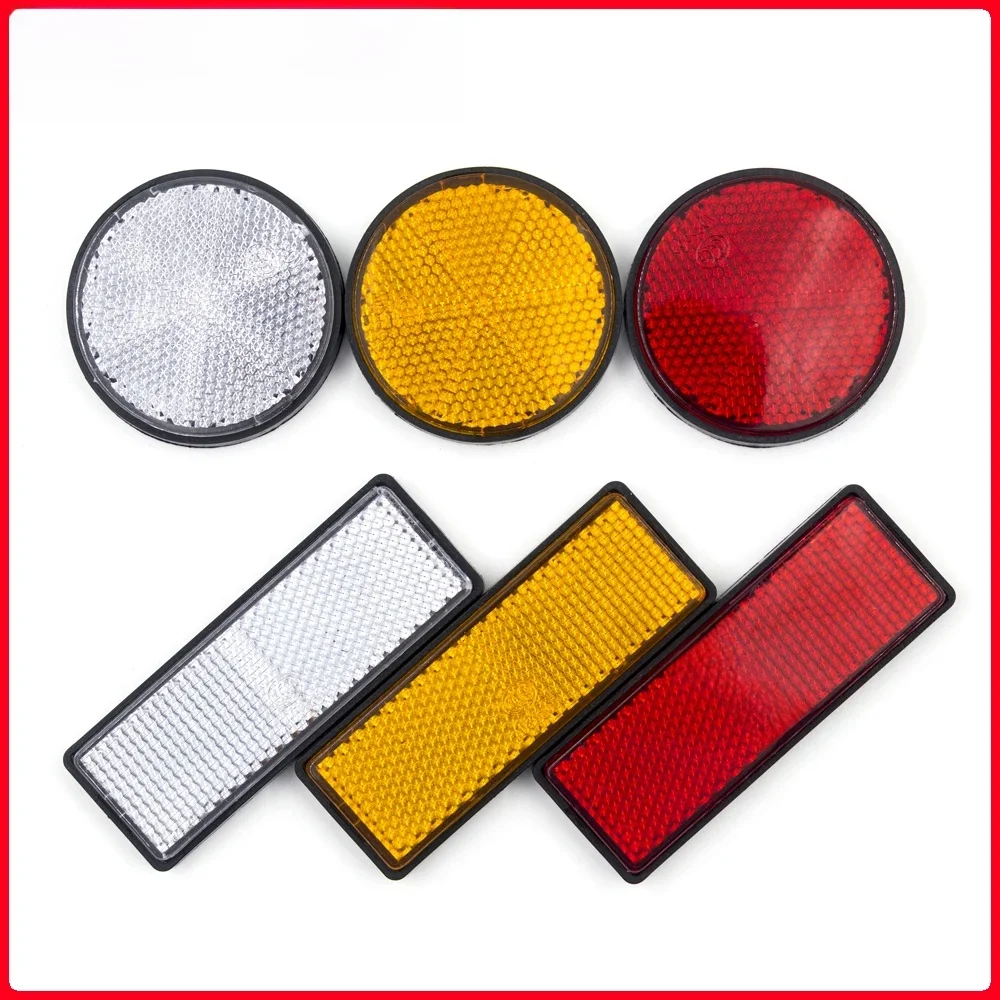 Bande de Signalisation de Marque de Sécurité, Réflecteur Auto-Adhésif, Rectangulaire, Position Arrière, Moulage de Voiture, Poteau de Porte de Remorque, 1 Pièce