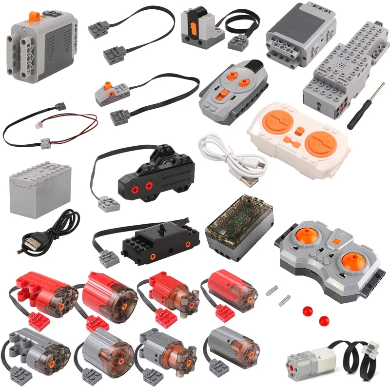 88002 80003 80004 High-Tech Onderdelen Moc Motor Servo Power Functies Motor Multi Tool Pf Model Bouwstenen Compatibel Met Lego - afbeelding 2