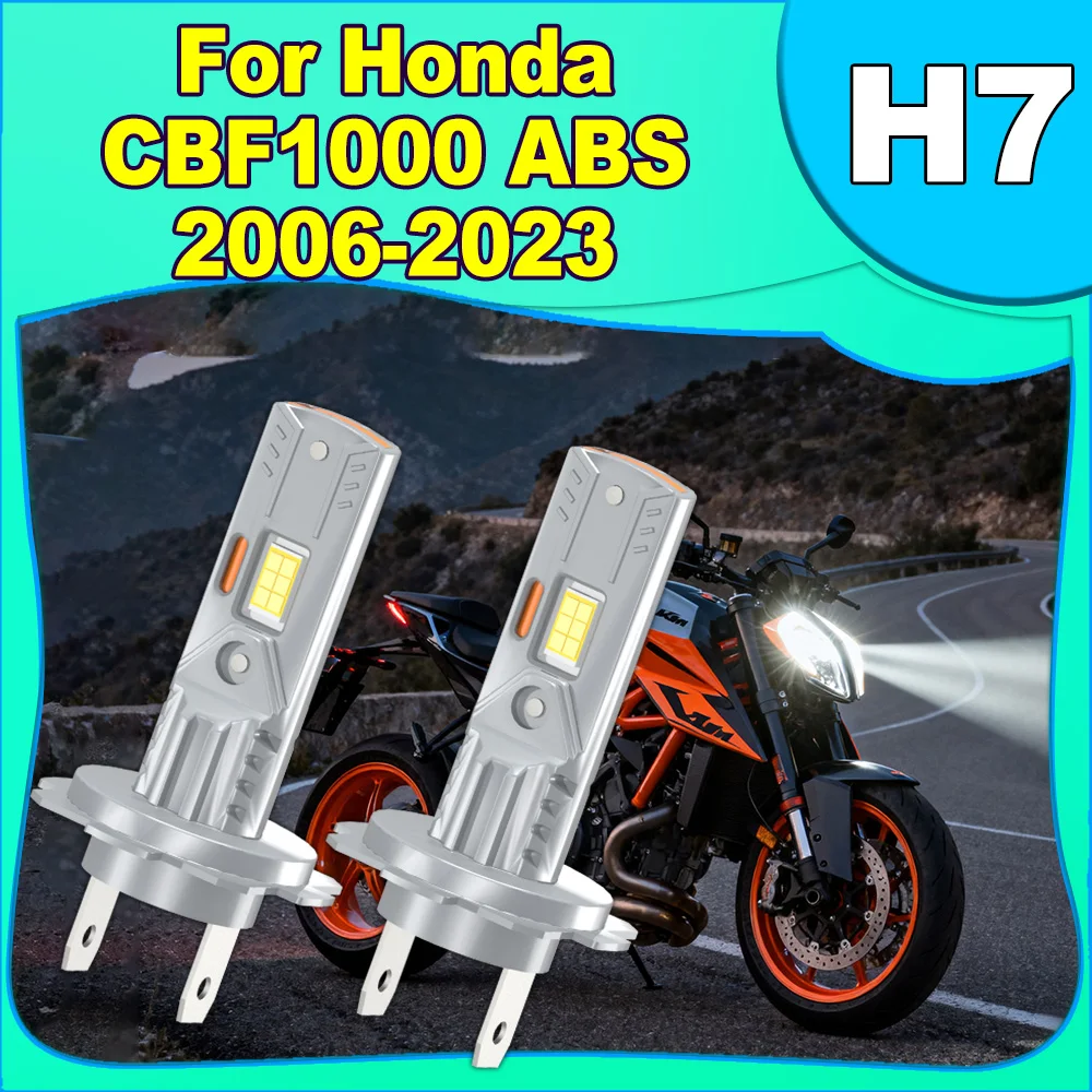 1PCS H7 Canbus LED Motorcycle Plug-N-Play Headlight Bulb CSP Chips 30000LM 6000K White For Honda CBF1000 ABS 2006-2021 2022 2023