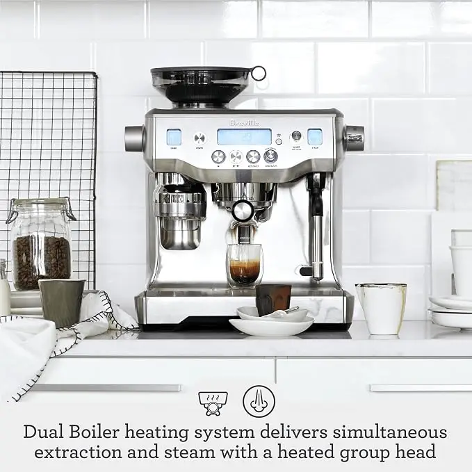 High Discount New Breville BES980XL Oracle Espresso Machine, Brushed Stain_less Steel Brew barista-quality espresso shots. Fast Shipping