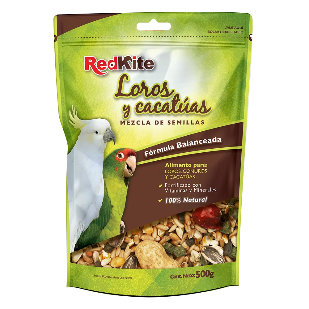 Alimento (semillas) para Loros y Cacatúas RedKite