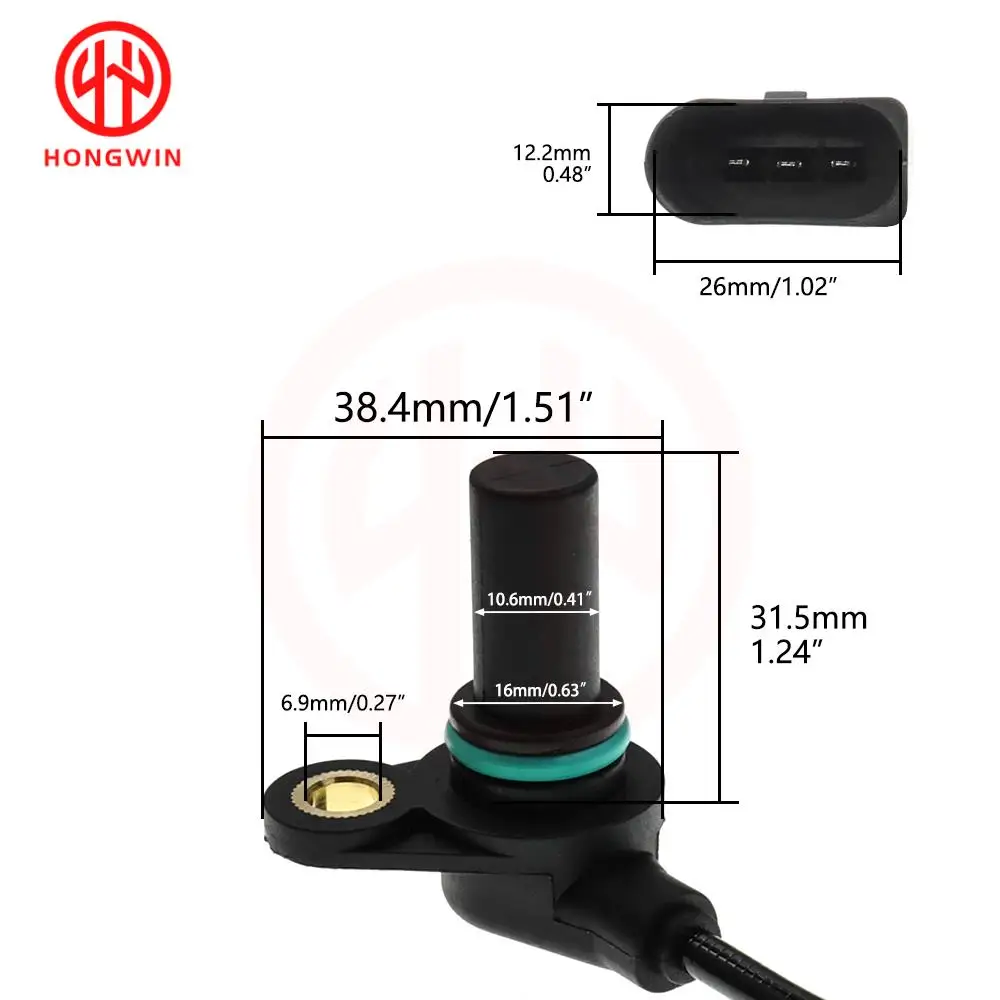 Sensor kecepatan kendaraan Input & Output transmisi baru Sensor 1999 untuk Volkswagen VW Jetta Golf City Beetle 2009-