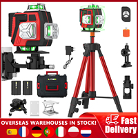 16 Line 4D Laser Level With Ultra Strong Green Light Beam 360 °Self Leveling Horizontal And Vertical Green Lines And Three Level